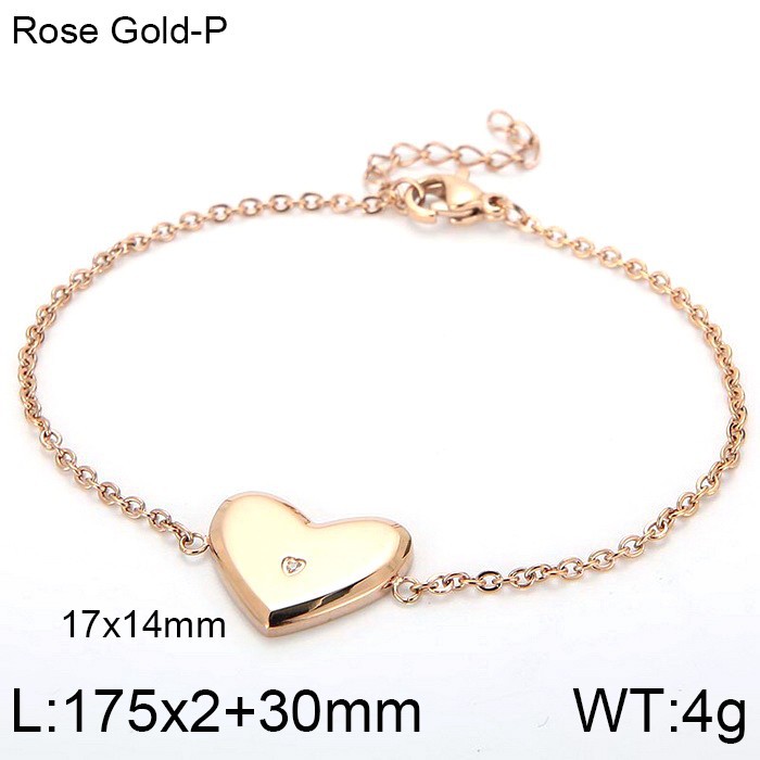 1:Rose gold bracelet KB121017-KPD
