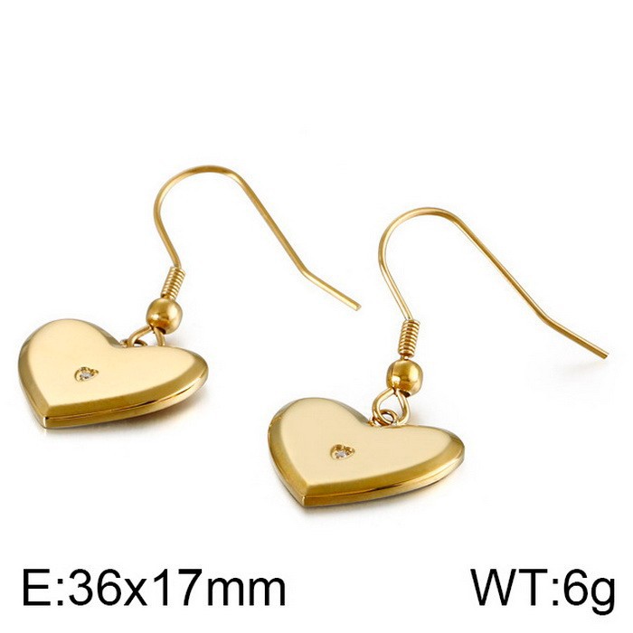 Gold earrings KE86906-KPD
