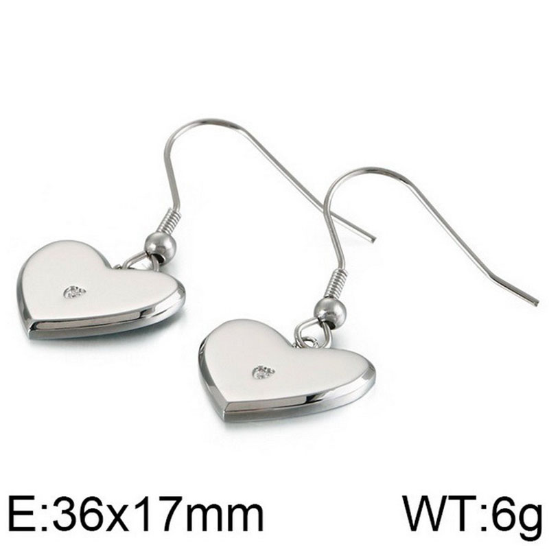 Steel earrings KE86907-KPD
