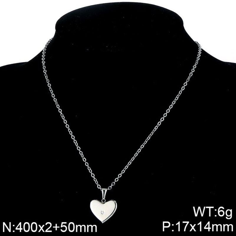 Steel necklace KN90113-KPD
