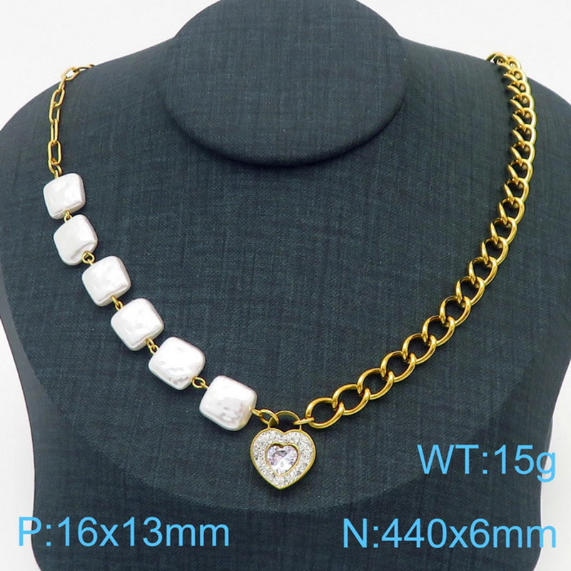 Gold necklace KN237988-KSP