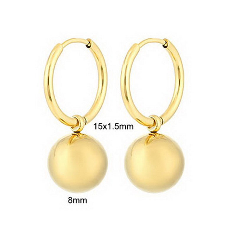 KE110867-Z Gold earrings