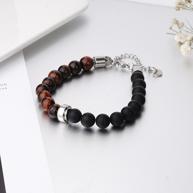Red tiger and black agate