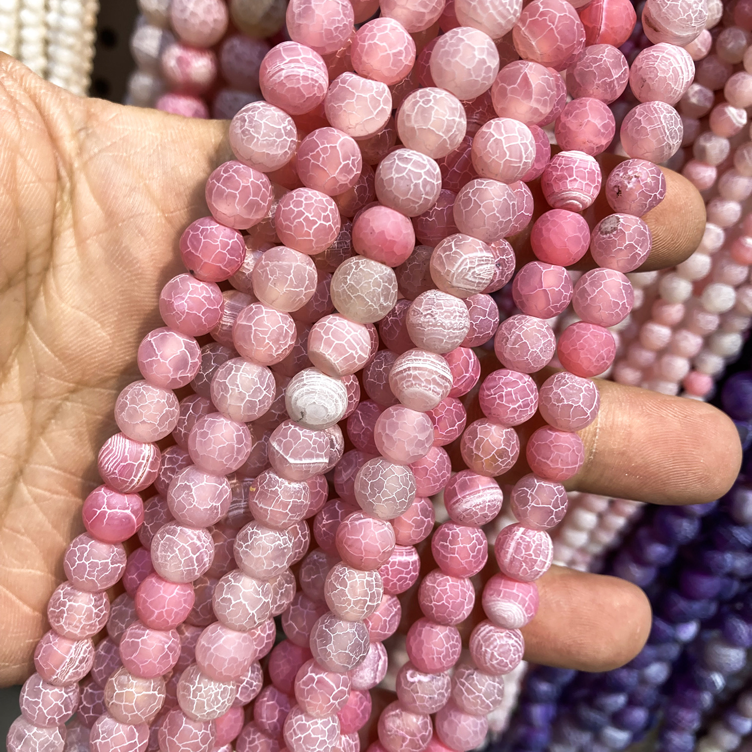 pink 6mm (about 62pieces)