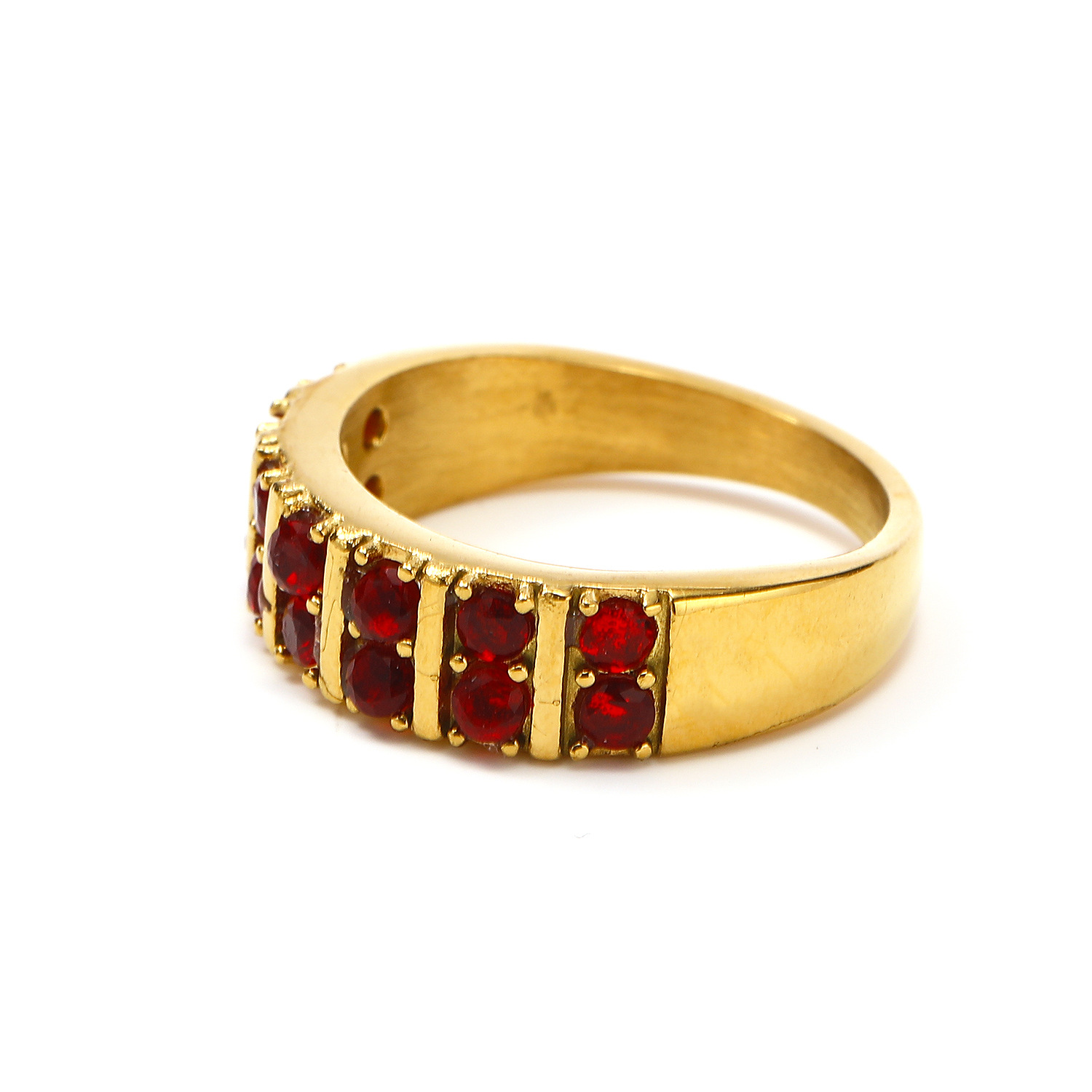 Gold garnet red diamond 5