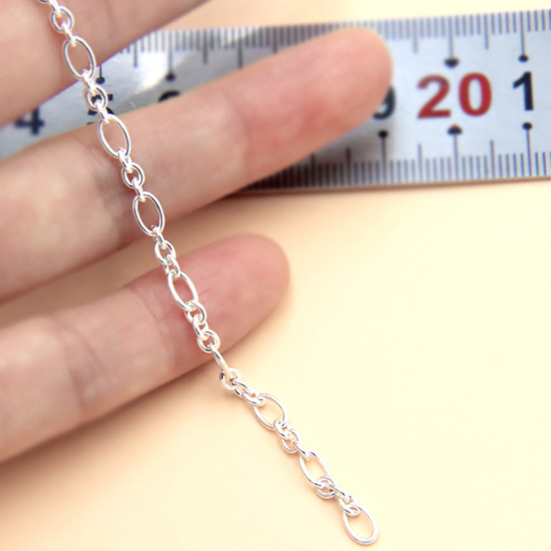 A 6.3x4mm/1m chain weighs about 18g