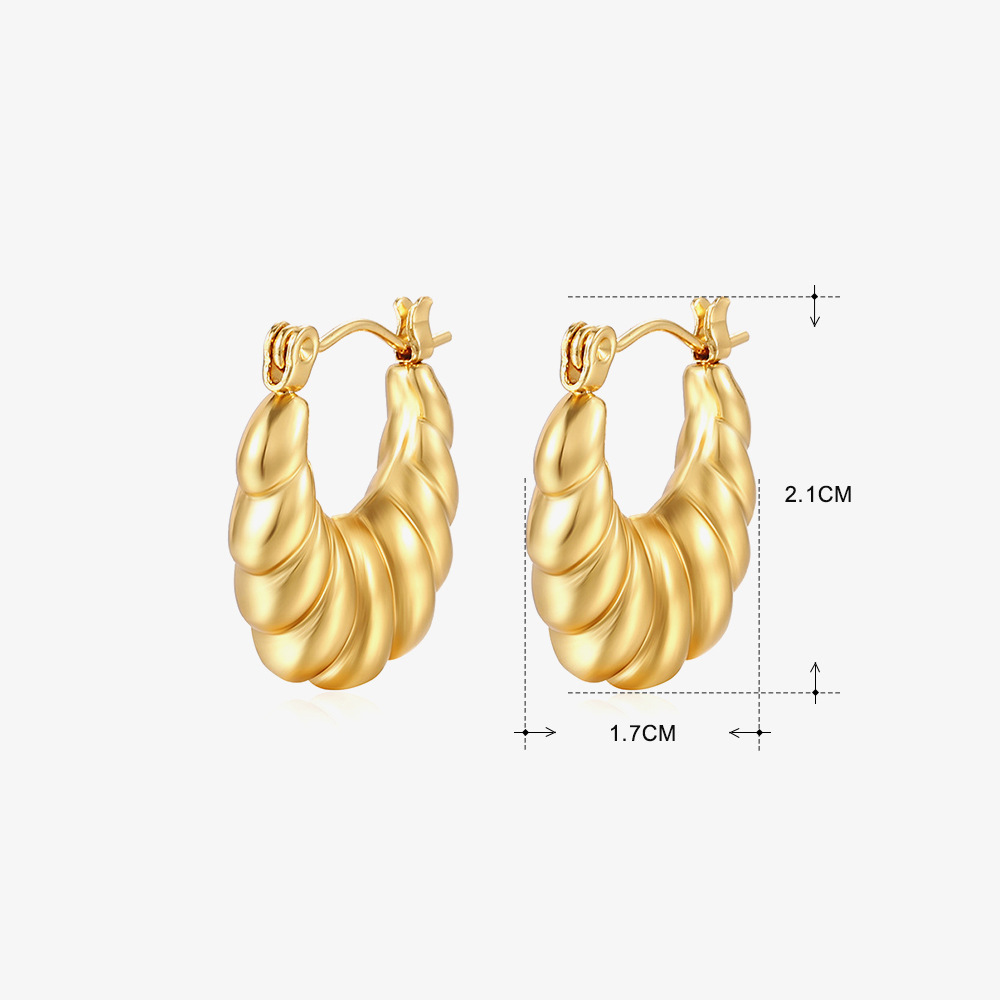 3:Gold Earrings 434