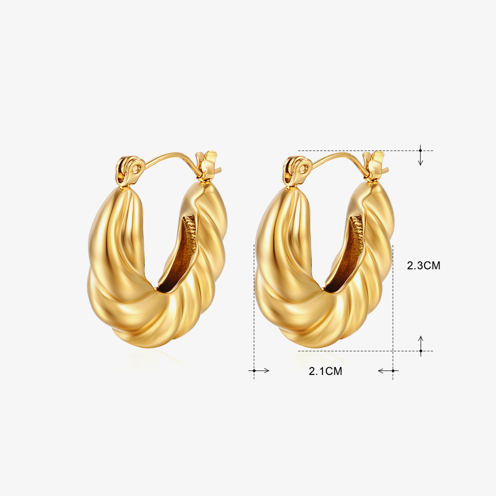Gold Earrings 436
