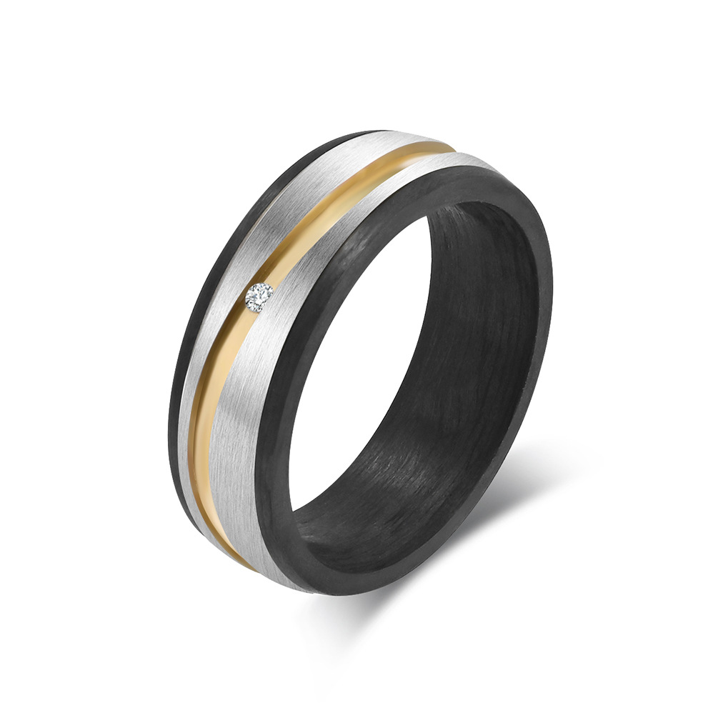 Black silver and gold (with diamonds) 7