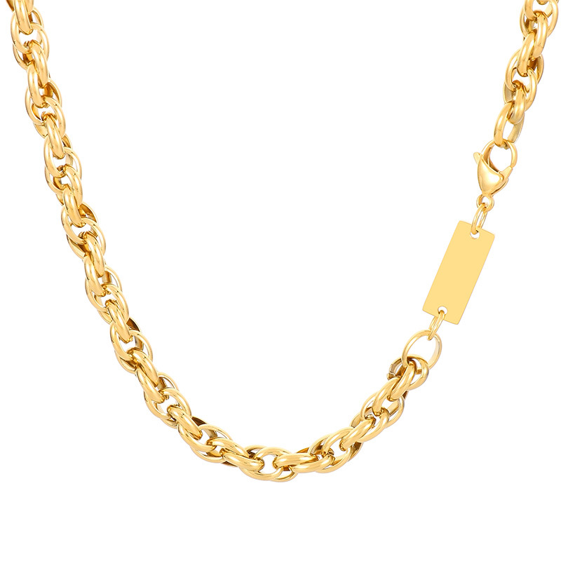 Necklace - Gold (width 7mm, length 50cm)