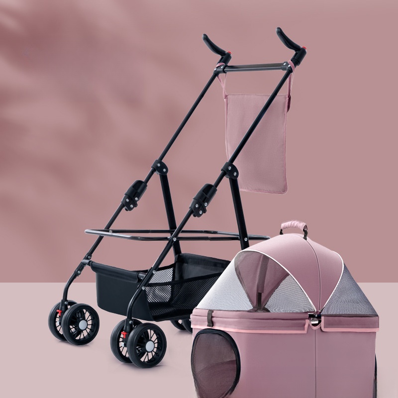 Pink separable - basket model -72x42x15cm