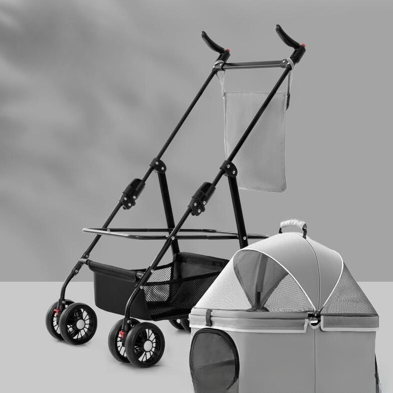 Grey separable - basket model -72x42x15cm