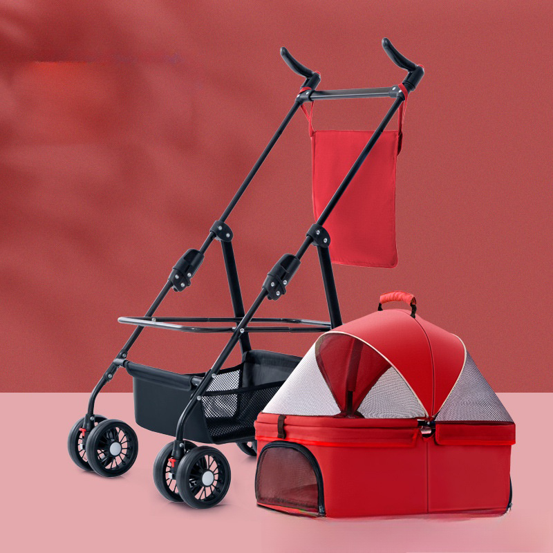 Red separable - basket model -72x42x15cm