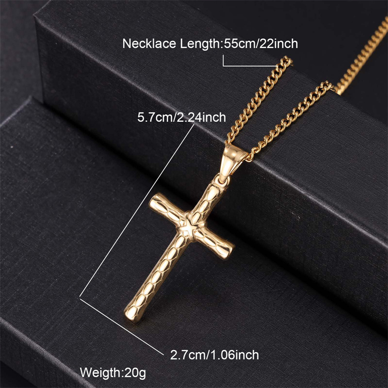 2:Gold Cross Pendant (without chain)