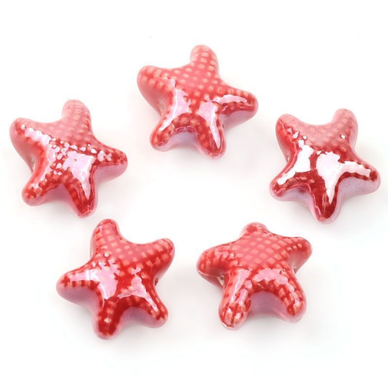 red Small starfish 【6*10*12mm】