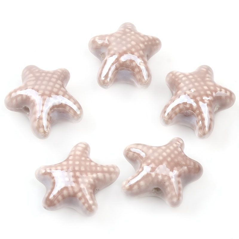 skin pink Small starfish 【6*10*12mm】