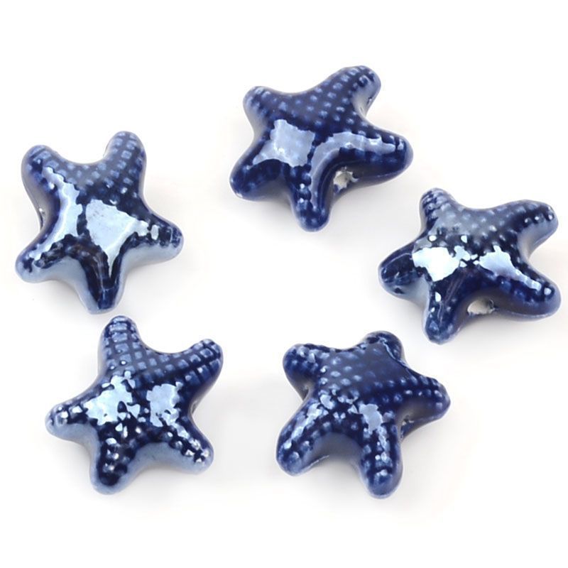 Royal Blue Small starfish 【6*10*12mm】