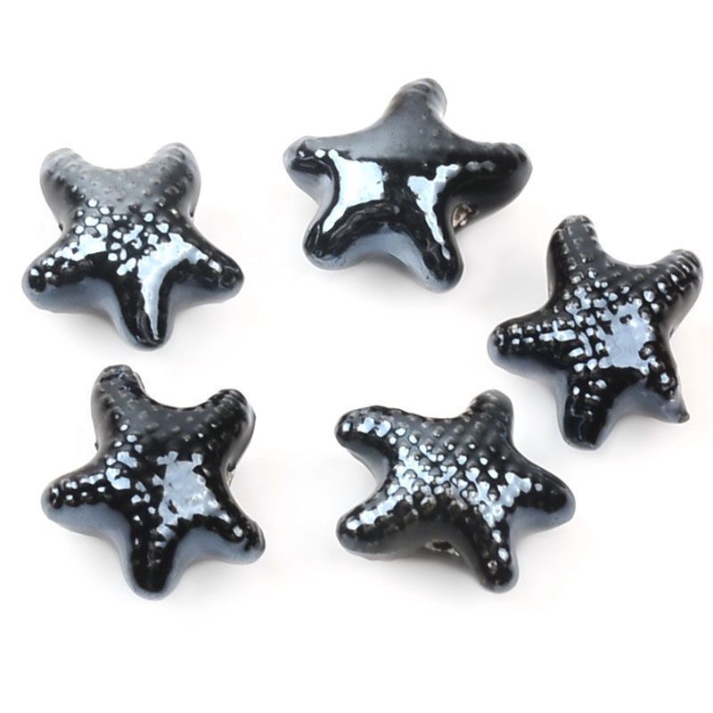 black Small starfish 【6*10*12mm】