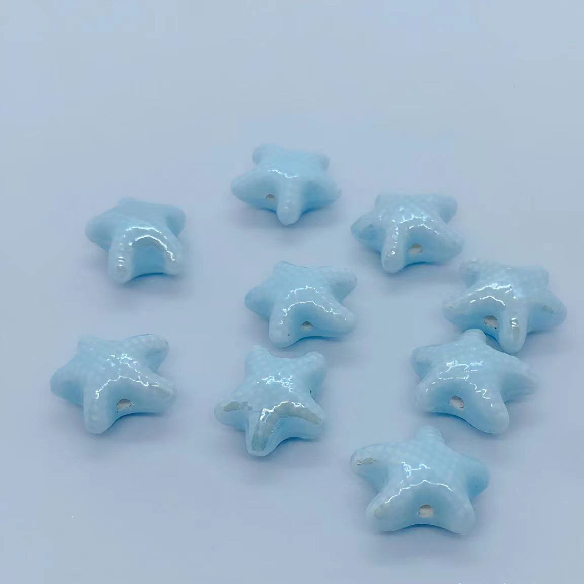 Light blue Small starfish 【6*10*12mm】