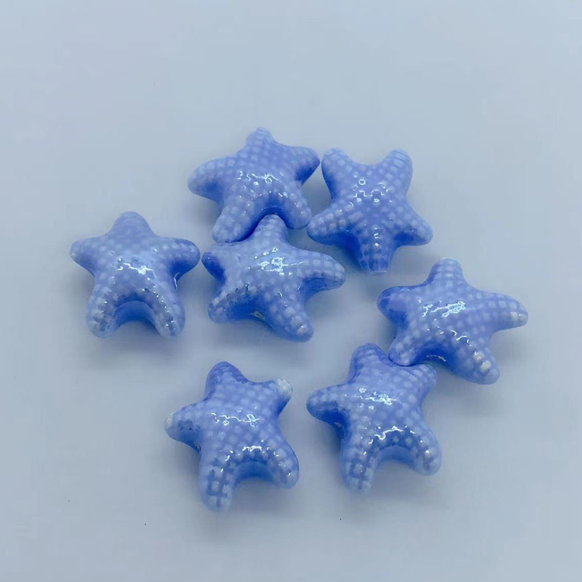 light blue Small starfish 【6*10*12mm】