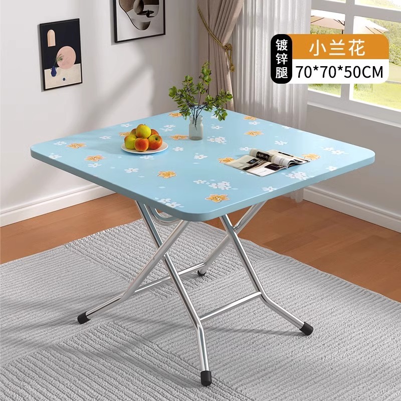 Blue flower 70*70*50 square table