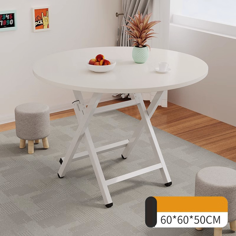 Round table - Warm white 60*50H type - lacquered legs