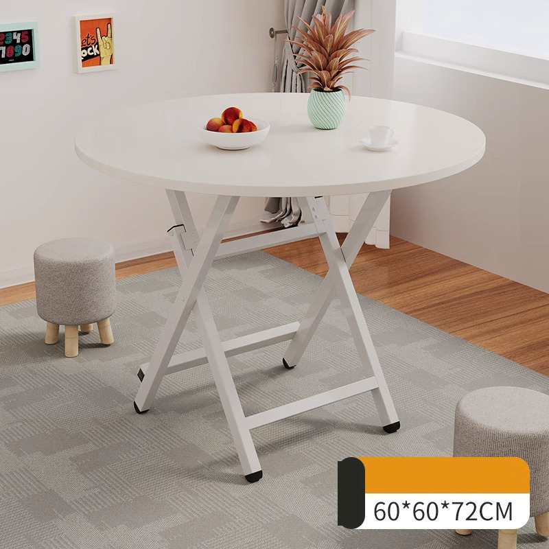Round table - Warm white 60*72H type - lacquered legs