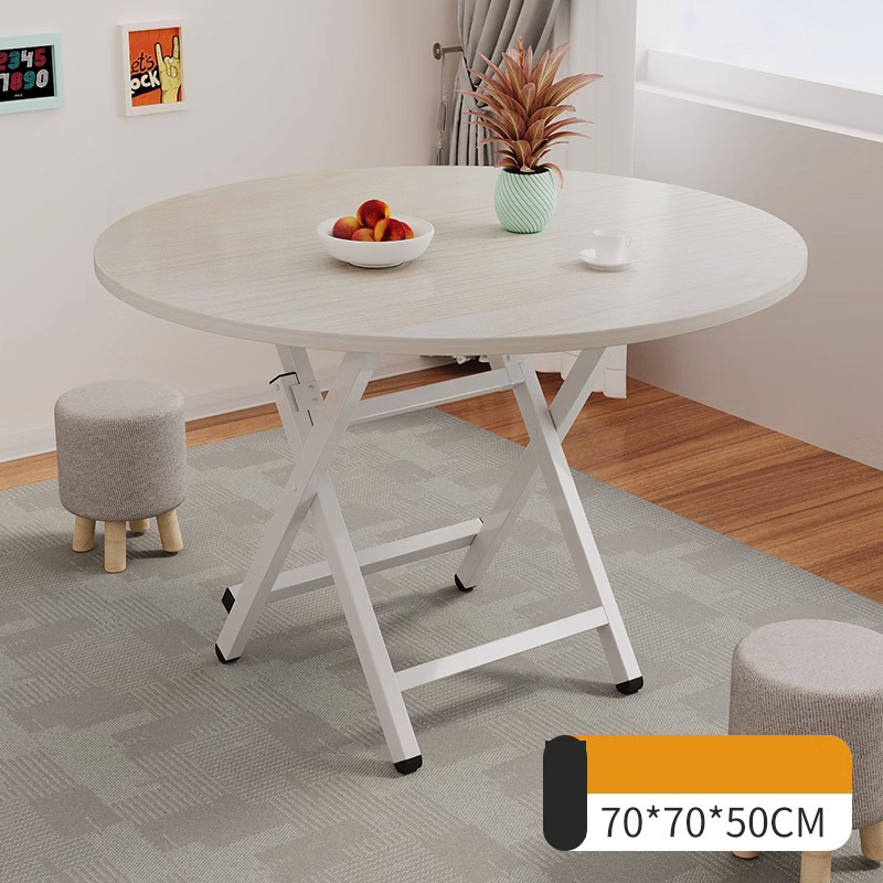 Round table - White maple 70*50H type - lacquered legs
