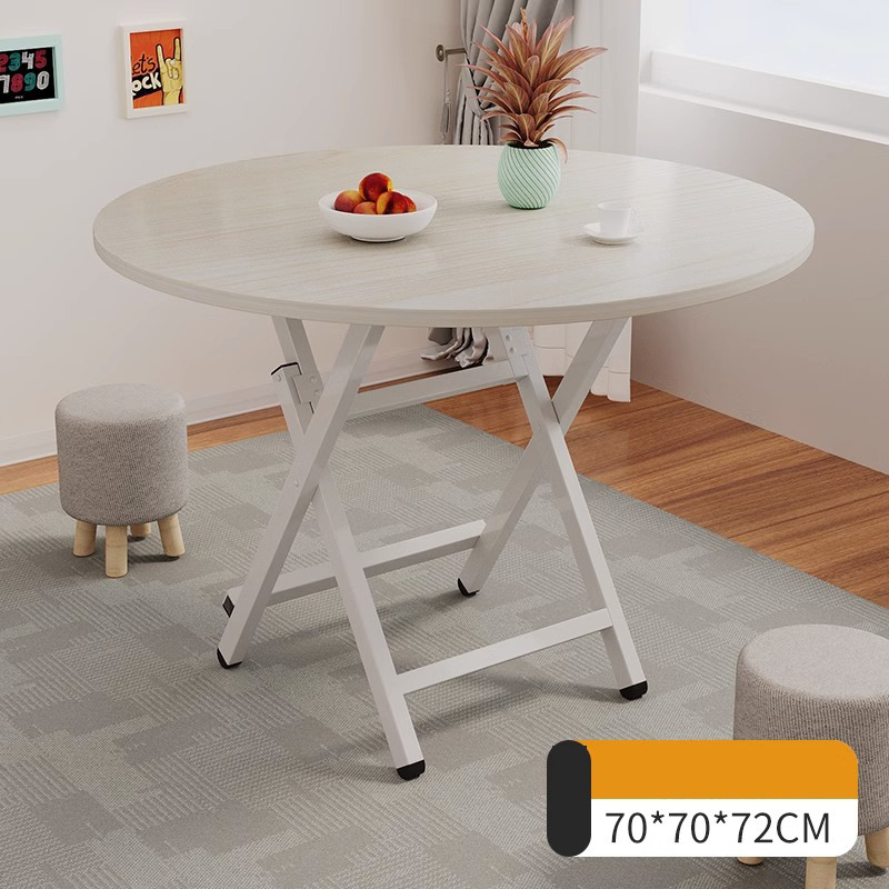 Round table - White maple 70*72H type - lacquered legs