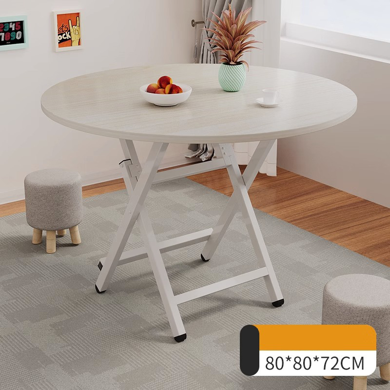 Round table - White maple 80*72H type - lacquered legs