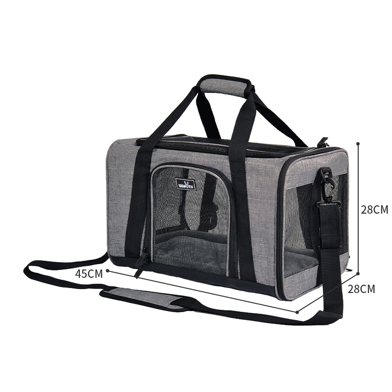 Version 1.0: Gray medium breathable   three-dimensional space   blanket base   pluggable trolley box
