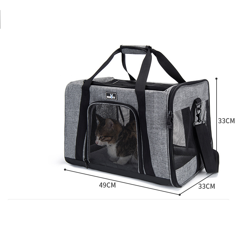 Version 1.0: Gray large breathable and unstuffy   three-dimensional space   blanket base   plugable trolley box