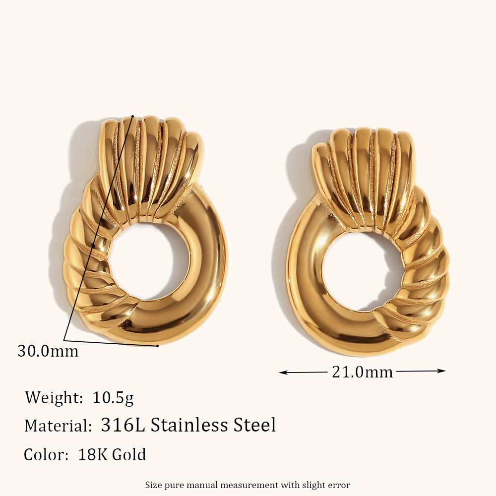 Stitched twill ring handle geometry-gold