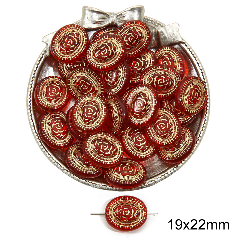 15:Oval roses 10 per pack