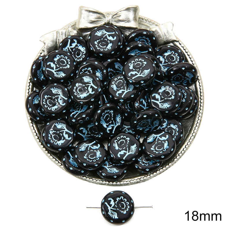 Blue oval roses 15 / pack