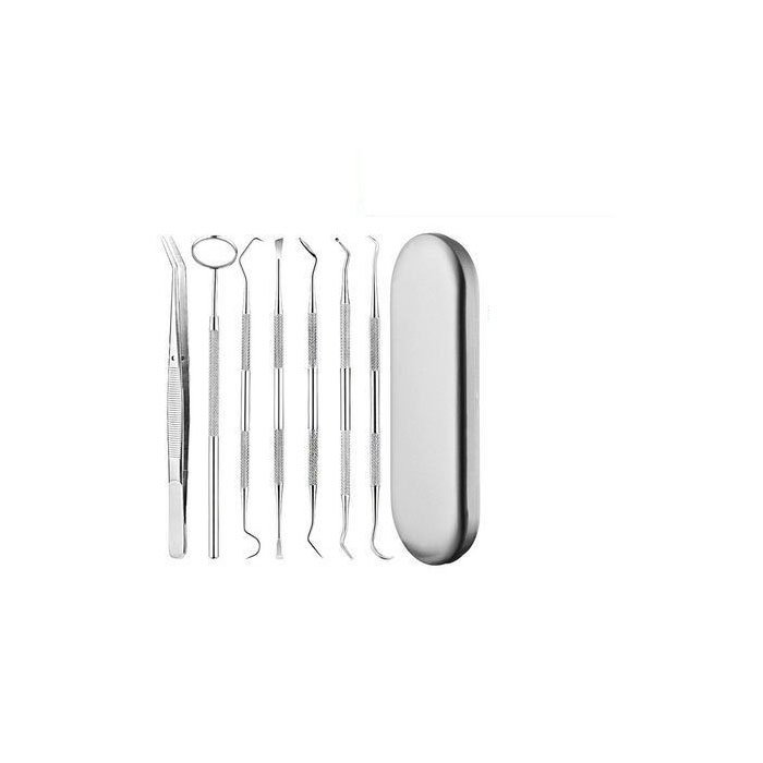 Tooth cleaning tool 7 sets-iron box