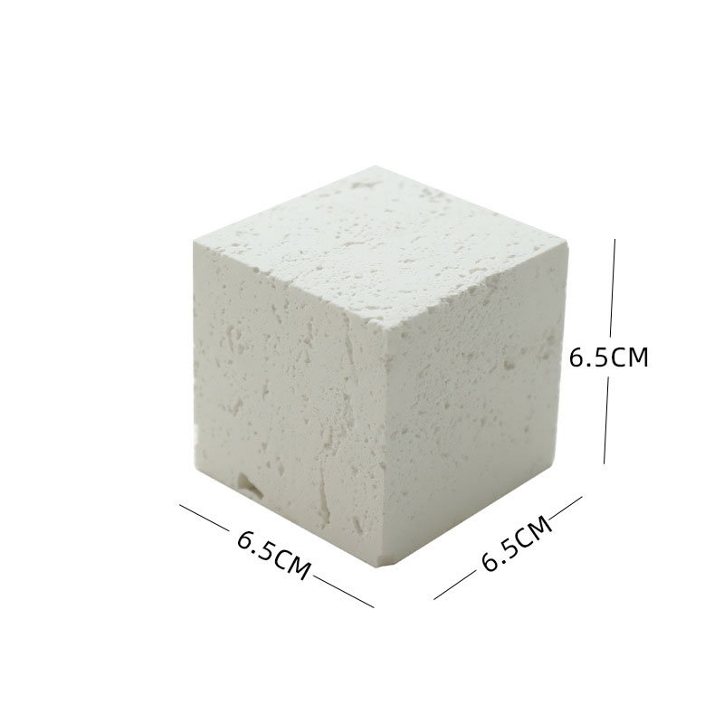 White hole stone cube large size