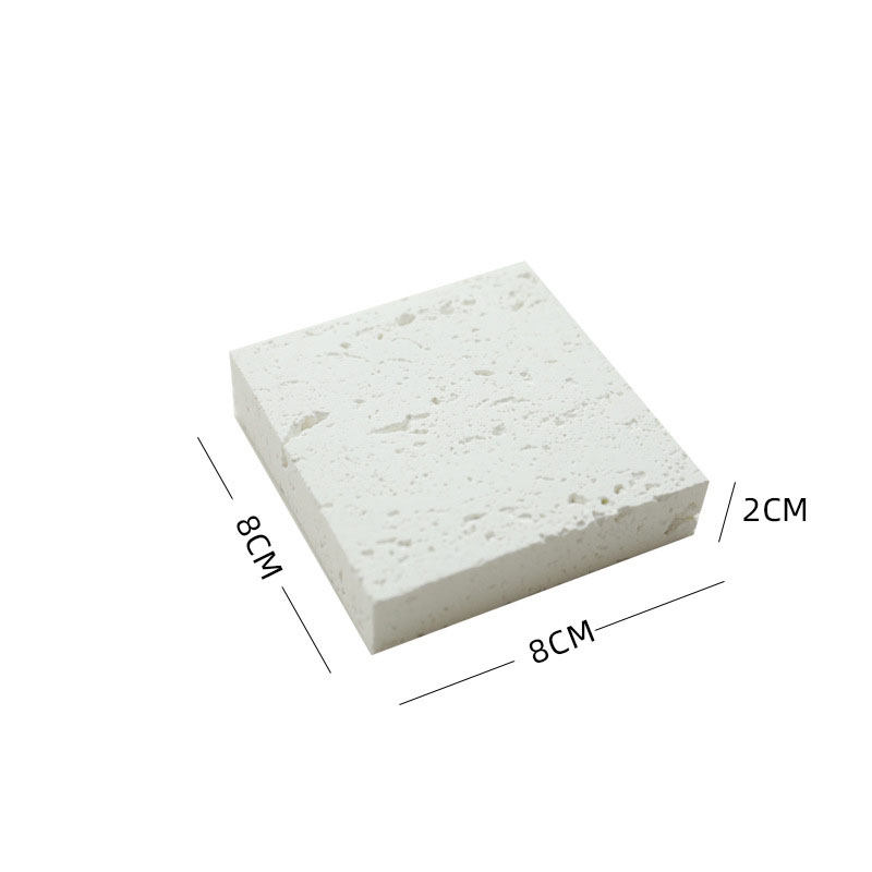 3:White hole stone square 8cm thick