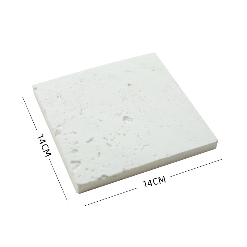5:White hole stone square 14cm thin