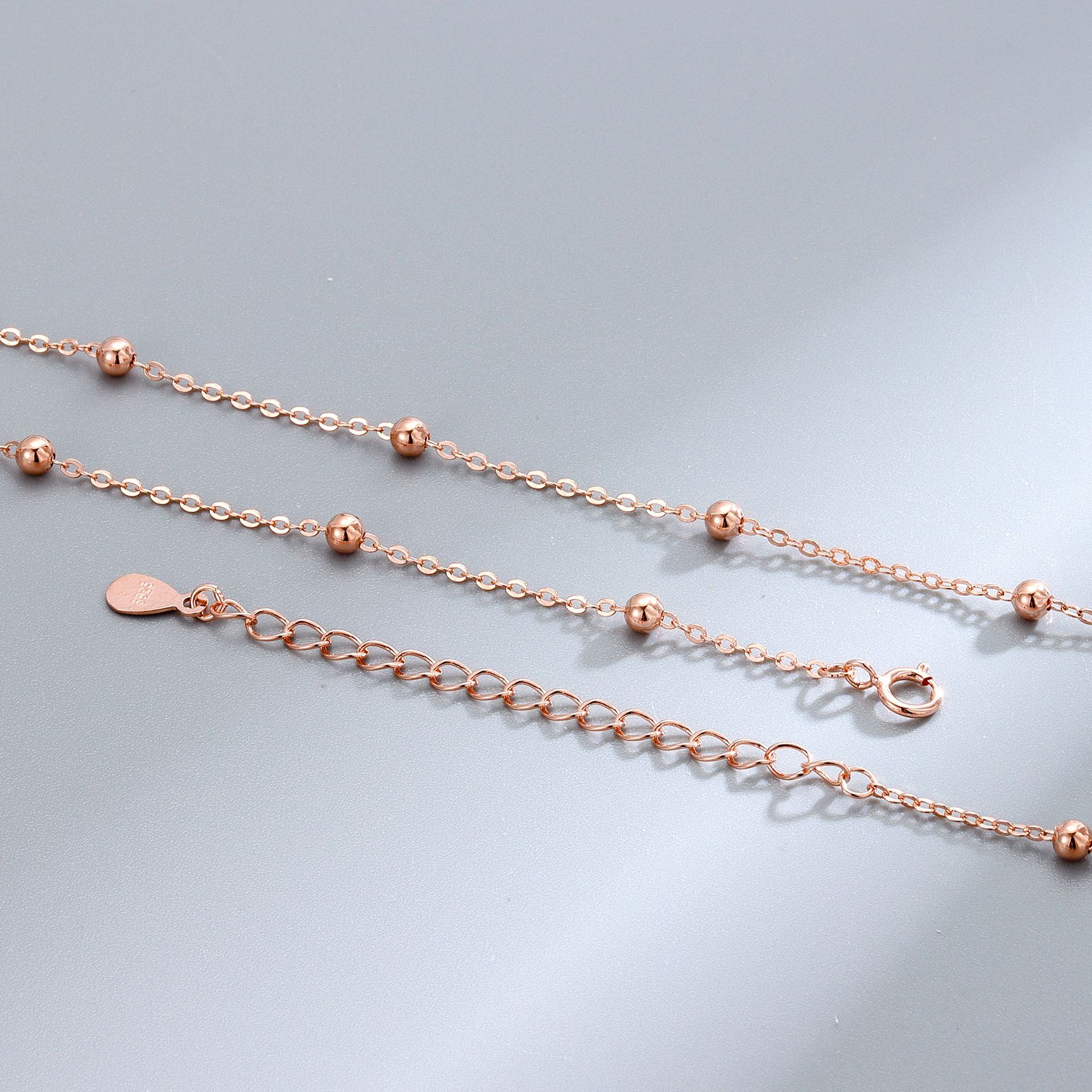 7:rose gold  3mm beads