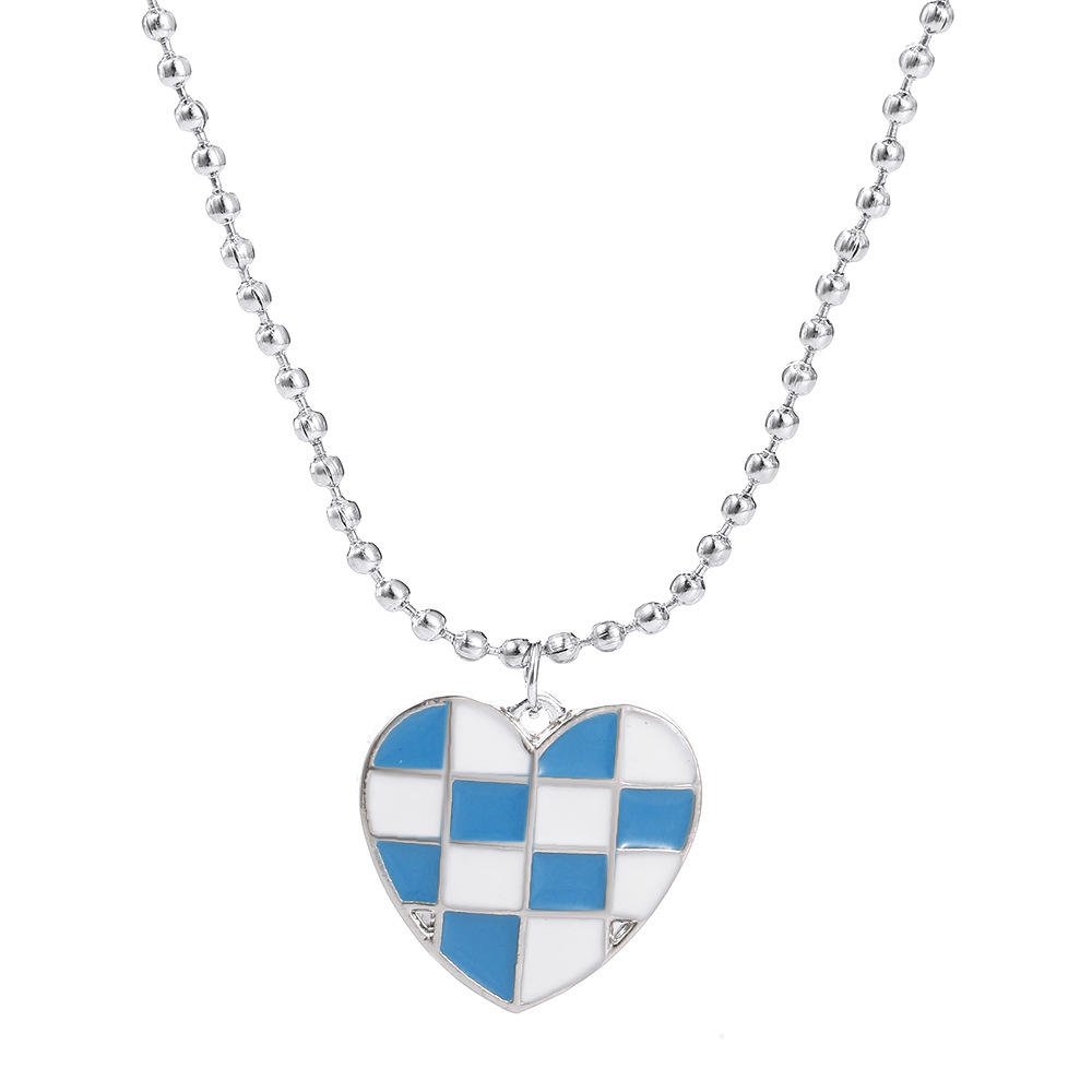 1:Blue and white necklace