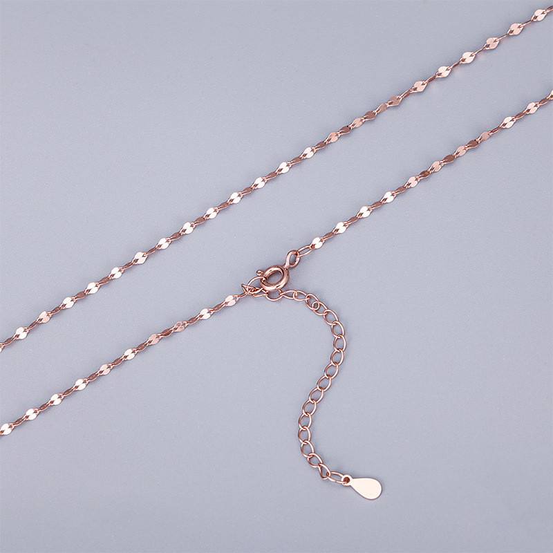 9:rose gold  400mm with 50mm extender chain