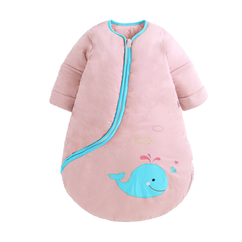 Pink drop shaped sleeping bag thick cotton
