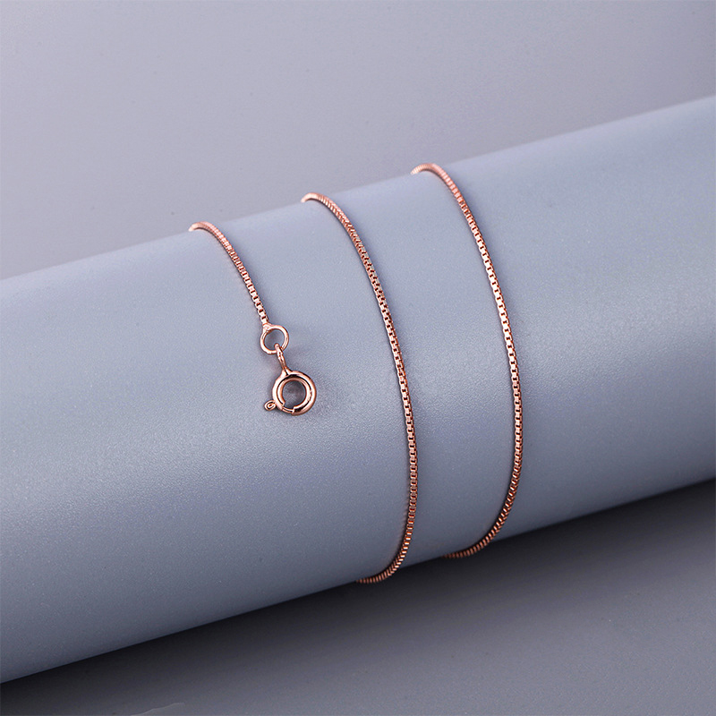 rose gold   400mm with 50mm extender chain
