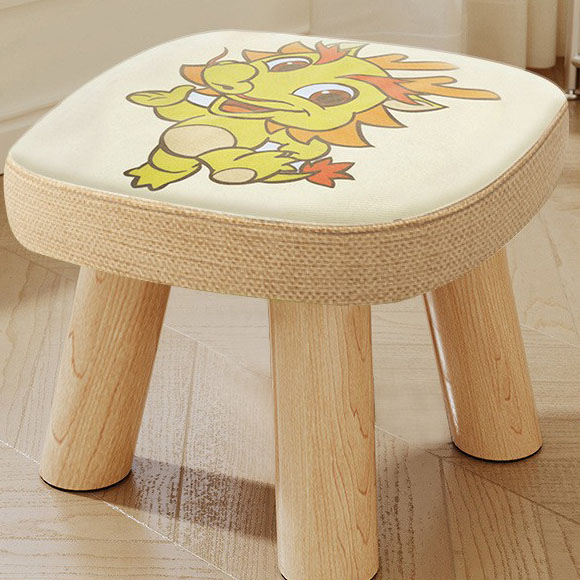 Chenlong three-legged solid wood square stool can be disassembled