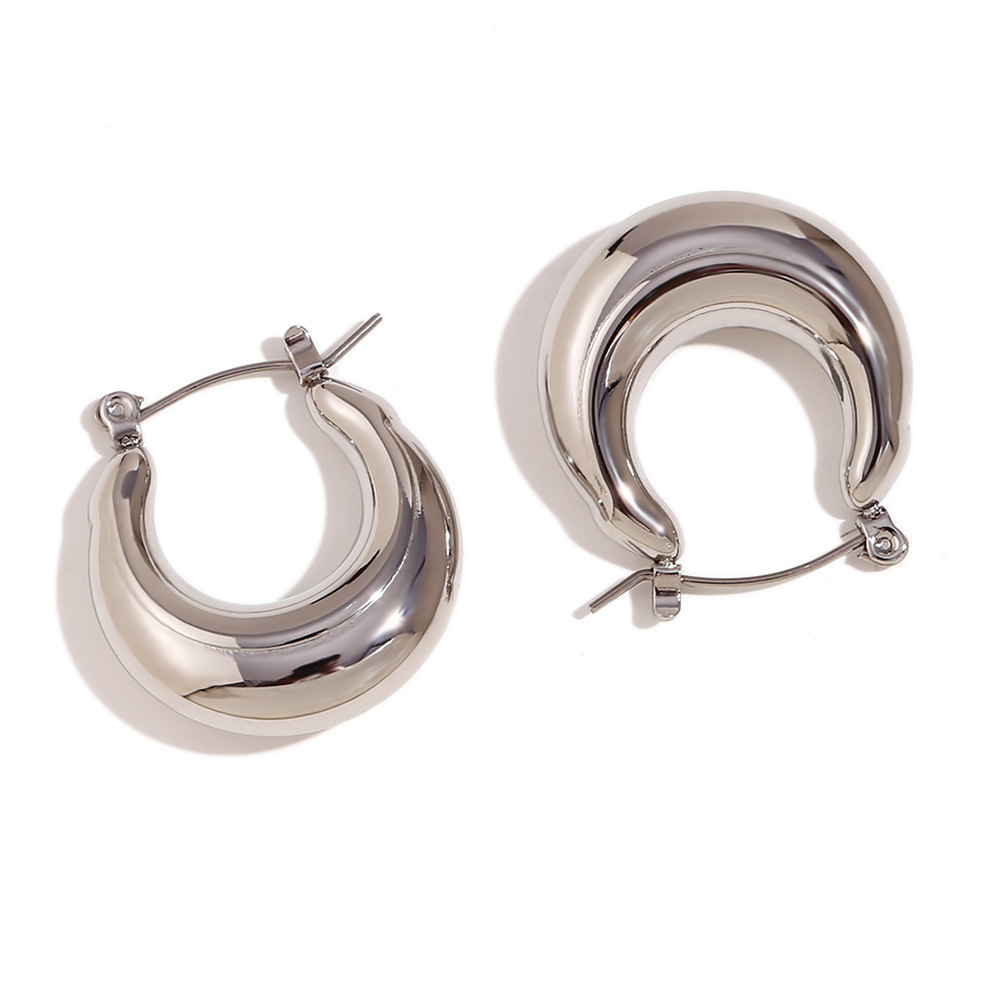 28:Hollow 25mm thick U ears - steel color