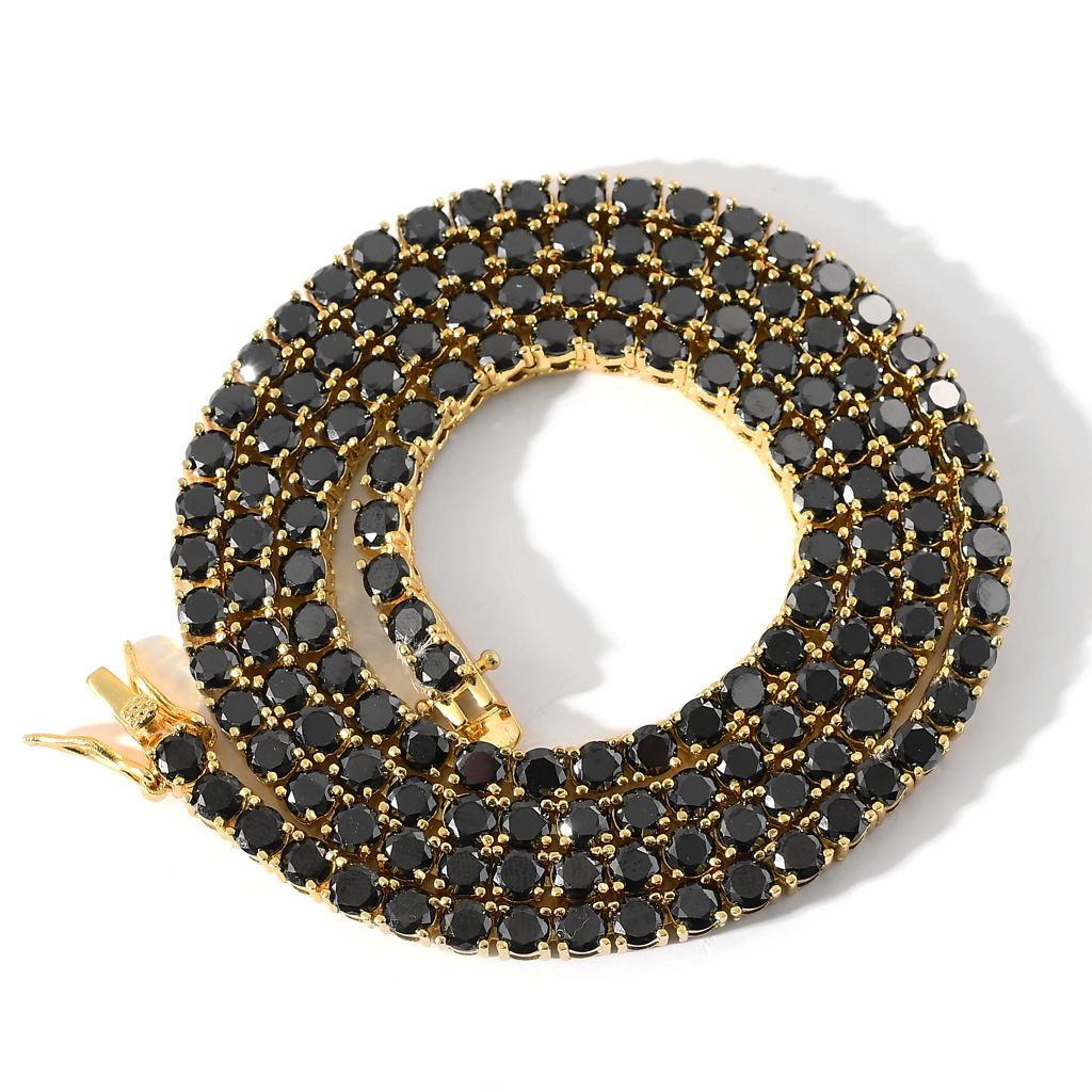 Gold black 7inch bracelet (18cm long)