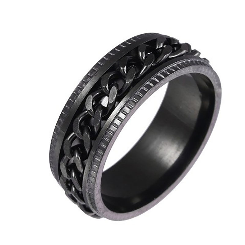 Black ring   Black chain