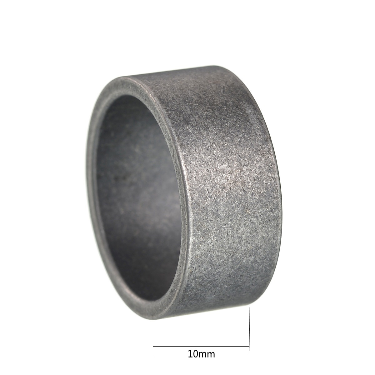 10mm antique silver finish