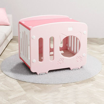 Pink: Cat house - mat - color ring - color change light